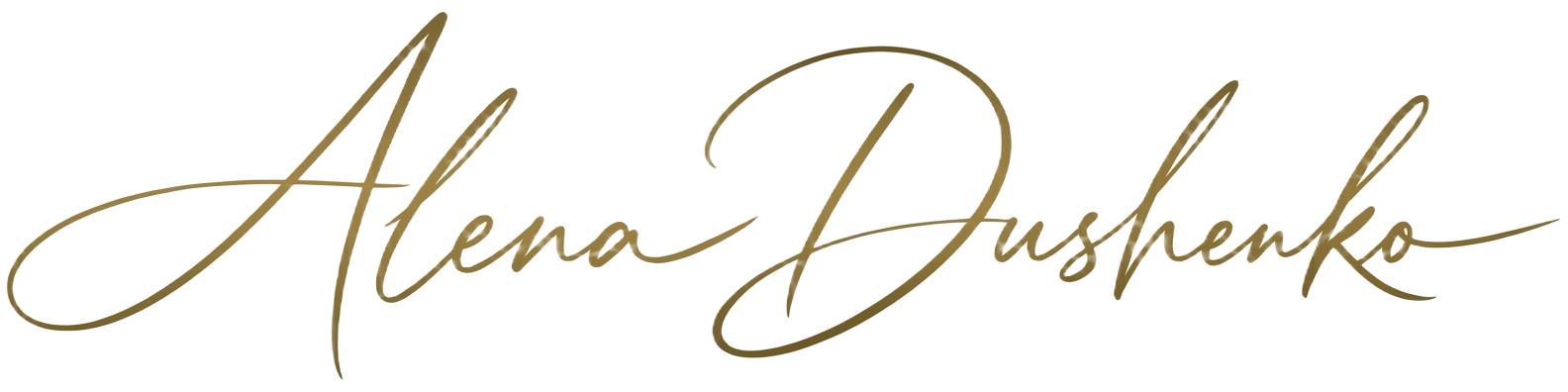 Signature of Alena Dushenko